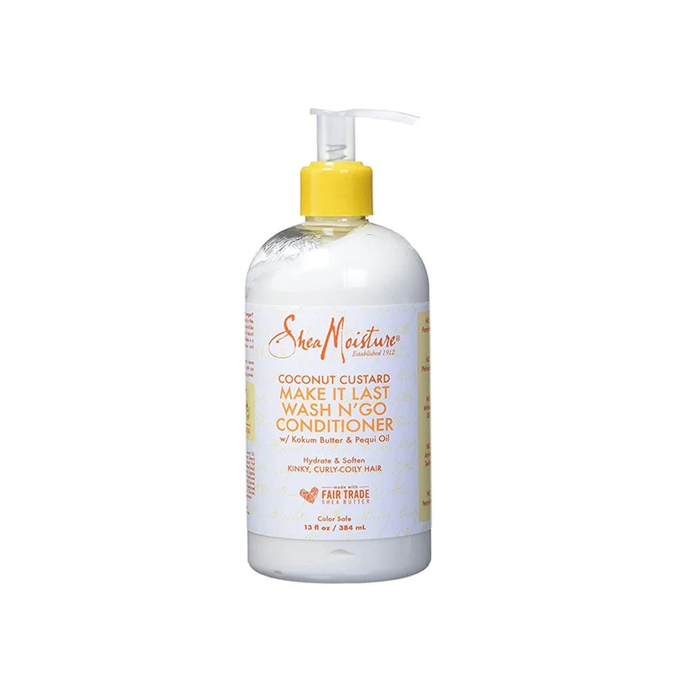 Shea Moisture Coconut Custard Make It Last Wash N' Go Conditioner 13oz